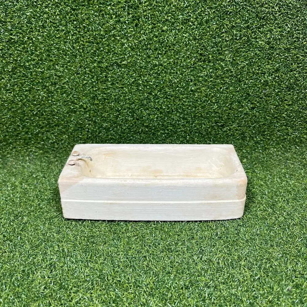 Vintage White Miniature Bathtub Dollhouse Furniture
